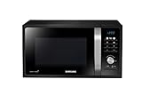Samsung Microonde Mg23F301Tck Forno Microonde Grill, Combinato 23 Litri, 800 W, Con Piatto Doratore Crusty, Nero
