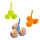 Cuociuova Uova Sode Stampi Ollitori d'uovo Silicone Egg Poacher Cuociuova cottura delle uova Bracconiere uova silicone per pentole e forni a microonde per la colazione Realizza accessori per la cucina