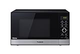 Panasonic NN-GD38HSSUG Forno a Microonde Inverter, 1000 W, 23 Litri, Nero, 17 Programmi Automatici, Turbo Sbrinamento, Cottura Grill e Vapore