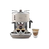 De'Longhi Icona Vintage ECOV 311.BG Macchina da Caffè Espresso Manuale e Cappuccino, Caffè in Polvere o in Cialde E.S.E., 1100 W, Beige