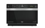 Whirlpool MWP 338 SB Forno a Microonde Supreme Chef termoventilato combinato, 33 litri, argento, con griglia alta, griglia bassa e piatto Crisp + maniglia