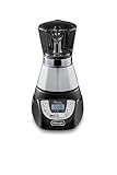 De'Longhi Alicia PLUS EMKP42.B Caffettiera Moka Elettrica 2-4 Tazze, Caffè caldo per 30 minuti, Funzione ORZO, Spegnimento automatico, Risparmio energetico, Facile da usare e da pulire, Nero/Argento