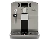 Gaggia RI9305/11 Brera - Macchina da Caffè Automatica, per Espresso e Cappuccino, Caffè in Grani o Macinato, 1400 W, Argento/Nero