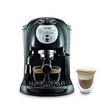 De'Longhi EC 201.CD.B Macchina da Caffè per Espresso e Cappuccino, Caffè in Polvere o in Cialde E.S.E., 1100 W, Nero