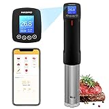 Inkbird ISV-100W Sous Vide, 1000W Wi-Fi Slow Cooker Circolatore di Immersione, Temperatura e Timer Controllo Remoto, Roner Professionale per Cottura a Bassa Temperatura Sottovuoto