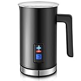 Montalatte elettrico da 500 watt Montalatte Automaticoin in acciaio inossidabile 115/240 ml con rivestimento in schiuma antiaderente controllo della temperatura della schiuma adatto per latte e caffè