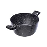 Moneta Etnea Casseruola 2 Manici 20 cm, effetto pietra, Made in Italy
