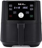 Instant Pot Brands Vortex 4-in-1 Hot Air Fryer, 1700 W, 5.7 L, Mini Oven, Healthy Hot Air Frying, Baking, Roasting and Food Warmer, Black