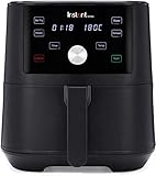 Instant Pot Brands Vortex 4-in-1 Hot Air Fryer, 1700 W, 5.7 L, Mini Oven, Healthy Hot Air Frying, Baking, Roasting and Food Warmer, Black