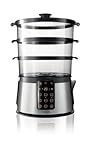 Philips Vaporiera con Infusore di Aromi, 3 cestelli, Ricettario, 2000 W, 1.6 Litri, Acciaio Inox, Argento