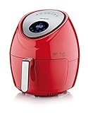 Ariete 4618, Airy Fryer XXL, Friggitrice ad Aria, 5,5 Litri, Frigge Senza Olio 2,5 kg di Patatine, 1800 Watt, Rosso