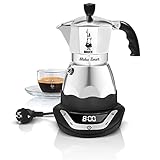 Bialetti Moka Timer, Caffettiera Elettrica con Timer Incorporato, 3 Tazze