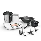 Moulinex Hf506111 Click & Cook Robot Da Cucina Multifunzione, 1400 W, 3.6L, Da 30 A 120 °C, Bianco