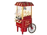 BEPER Macchina per Popcorn, Popcorn in 3 Minuti, No Grassi, Circolazione di Aria Calda, Senza Olio Potenza 1200 W, Rosso/ Oro