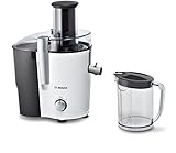 Bosch Elettrodomestici MES25A0 Centrifuga, 700 W, 2 Litri, 60 Decibel, Plastica, Bianco/Nero