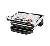 Rowenta GR702D Optigrill Bistecchiera Elettrica con Piastre Rimovibili, 6 Programmi di Cottura Automatici, Grill Intelligente 2000W, 2 Persone, Indicatore Cottura, Sensori, Vassoio Raccogli Grassi