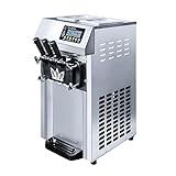 Macchina per gelato per granite commerciale da 18 l/h, macchina per gelato soft da 1250 W, macchina per granite automatica, serbatoio da 8 l, 3 gusti, CE/FCC/CCC/PSE