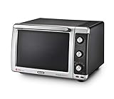 De'Longhi EO32752 Sfornatutto MAXI, Forno elettrico, Termostato da 80° a 220°C, 2200 W, Plastica, 32L, Nero/Argento, 53.5 x 46.5 x 34.5 cm