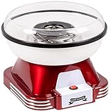 Gadgy ® Macchina per Zucchero Filato in casa - Retro Cotton Candy Machine - Per fare Zucchero filato, a velo o Caramelle - Ideale per festa bambini per casa - Macchina zucchero filato 500W Rossa