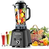 Frullatore Professionale VEAMA Frullatore da Tavolo Blender Smoothie Maker Mixer da Professionale Commerciale Multifunzione, 2.5L di Capacit¨¤ 1680W Mixer Tritaghiaccio Auto-pulizia con Pulse e 6 Lame